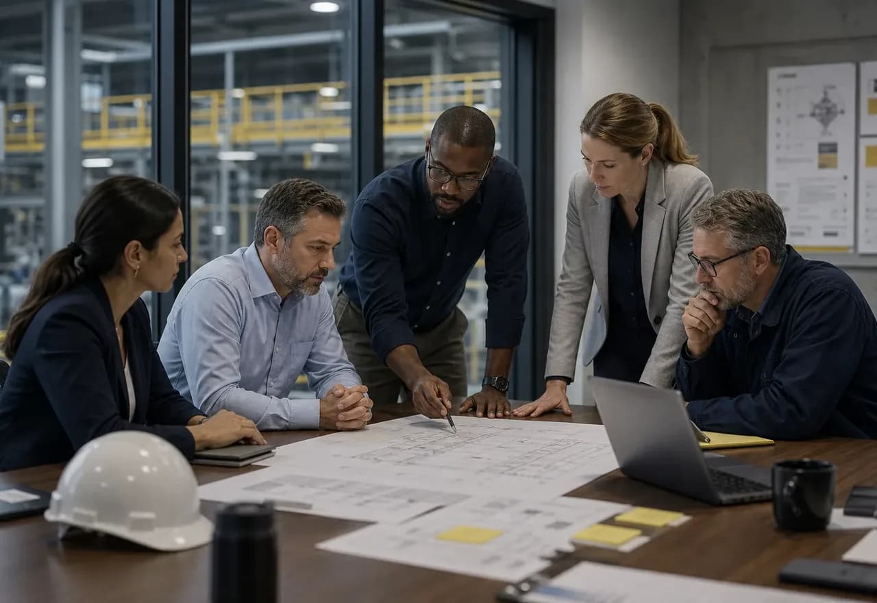 Colleagues reviewing commitments carefully before making a decision