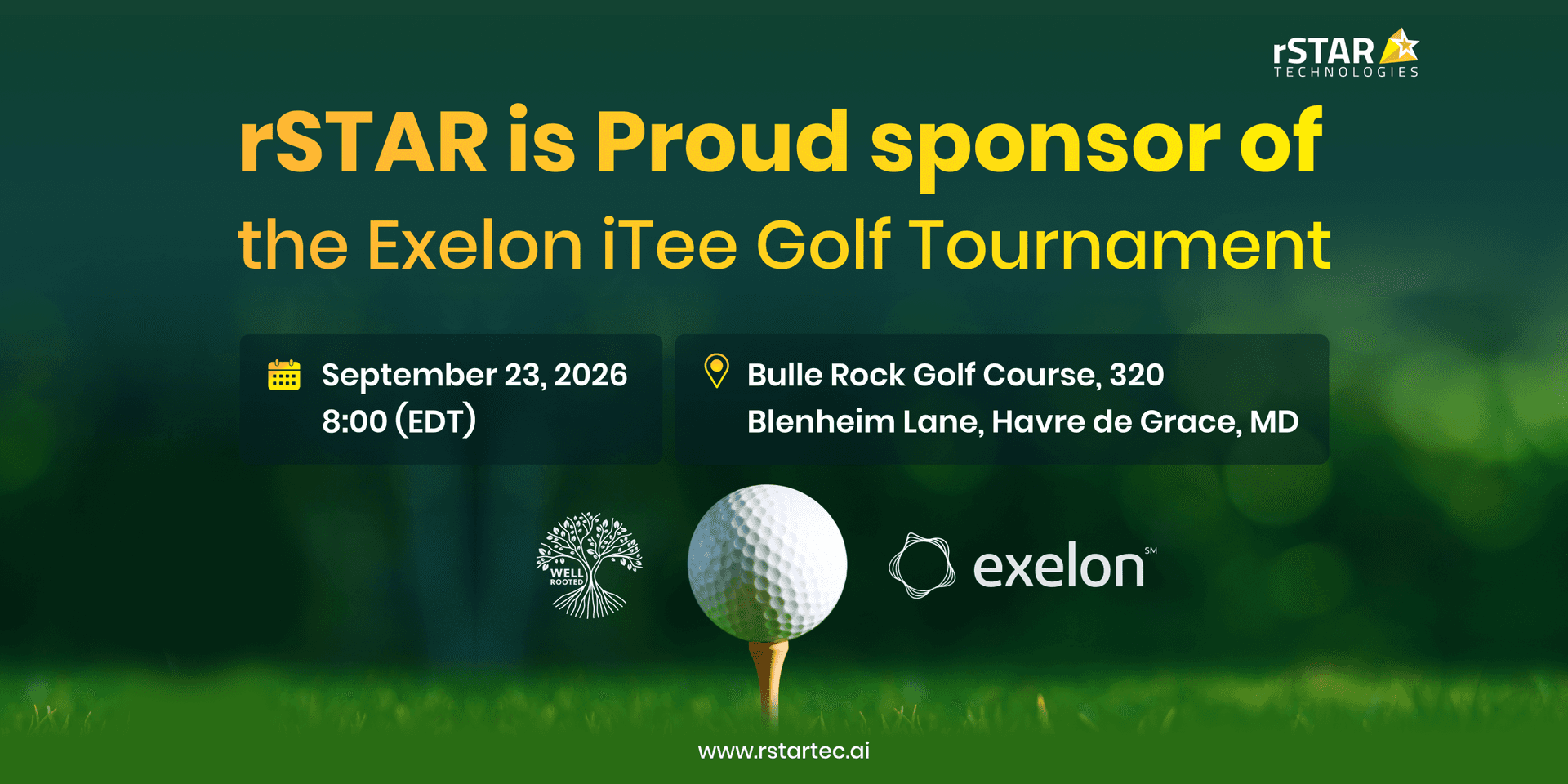 Golf With a Purpose: rSTAR Joins the Exelon iTee Tournament