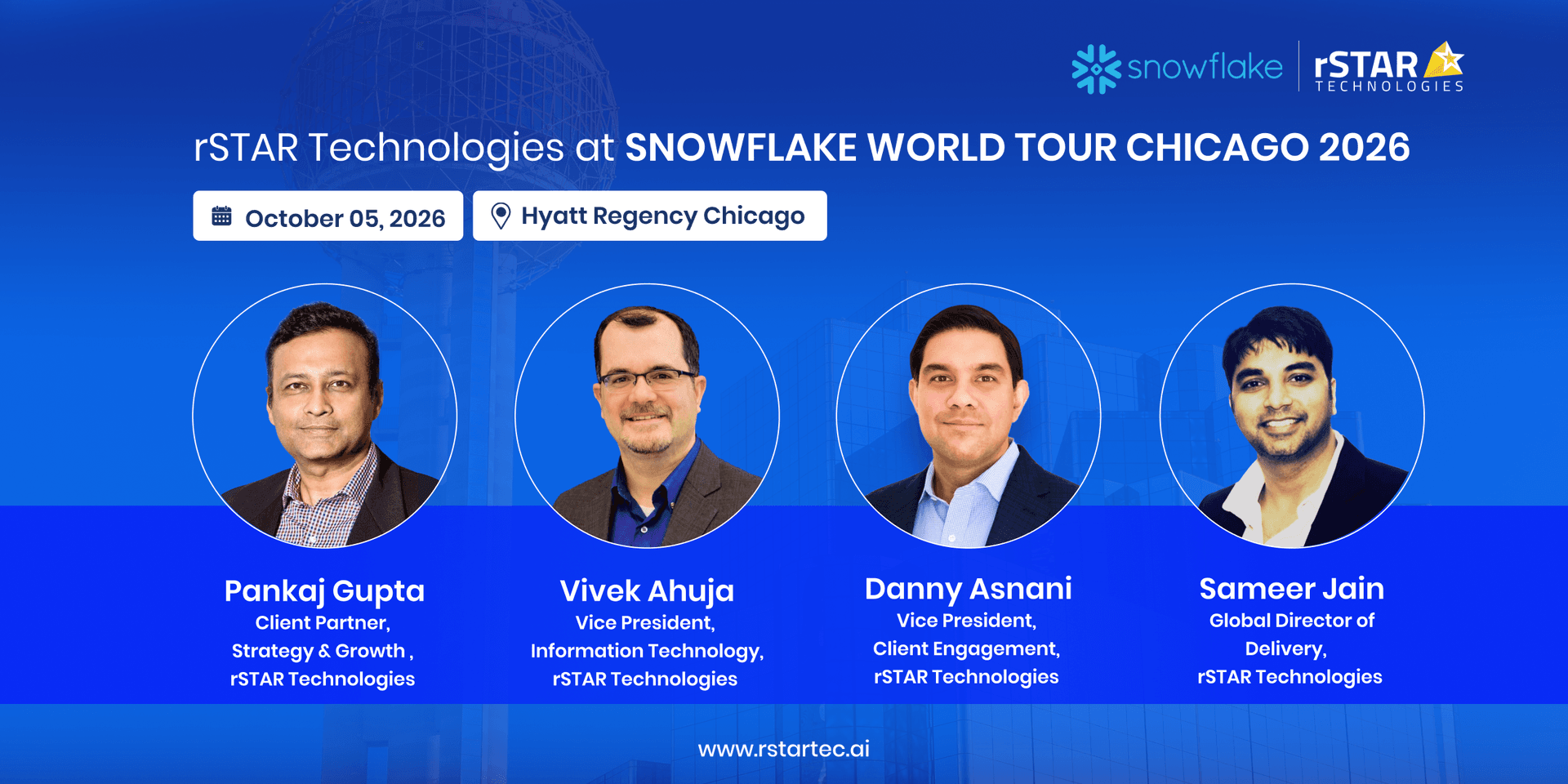 rSTAR Technologies at Snowflake World Tour Chicago 2026!
