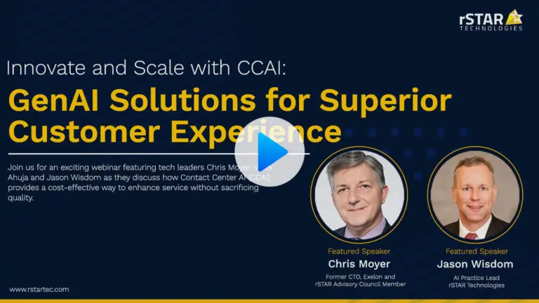 Innovate and Scale with CCAI: Gen AI Solutions for Superior Customer Experience webinar